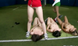 Sporty college lesbians in hot humiliation porn eat out young pussies