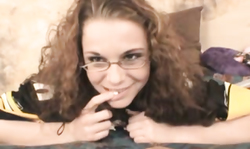 This curly chick is only waiting when I screw her pussy