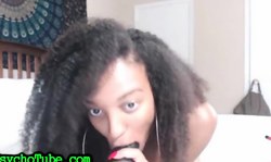 Big Booty Ebony Crazy Deepthroat And Dildo Riding