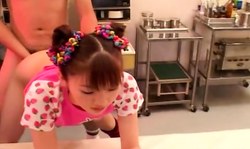 Cutest Japanese babe Mari Yamada rides a cock in cowgirl pose