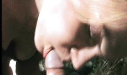 Good-looking amateur chick with huge boobs likes oral sex