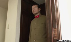 Classic Japanese slut Himeki Kaede shows off her hairy crack