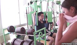 Filthy slutty Asian bitch Nami Himemura looks nice with body paint