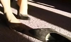 Elegant Nylon Fetish solo with a leggy girl in sexy stockings