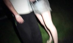 Amazing British blonde hardly banged on a dogging mission