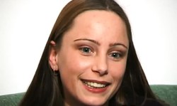 Casting cutie with beautiful green eyes and cameltoe