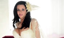 Glamorous MILF pornstar plays with her hungry snatch