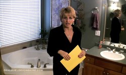 Glamorous rich housewife in black dress gets some fresh cum