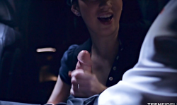 Attractive brunette masturbating his horny wiener after playing in golf