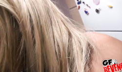 Amateur girlfriend preparing herself for upcoming sex