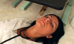 Slutty busty blonde in stockings in awesome sleep surprise sex