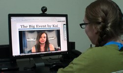 Nerdy whitey took another Ass Shaking lesson on webcam