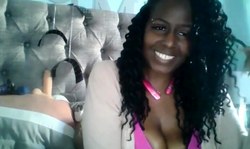 Ebony MILF with sexy voice and hairy bush