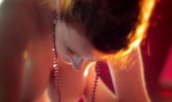 Stunning redhead hottie is sucking a hard venous sausage