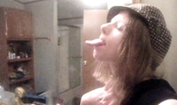 Sweet amateur tongue fetish performed by adorable beauty