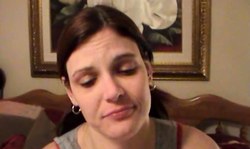 Experienced hottie with beautiful face shows off her incredibly big tongue