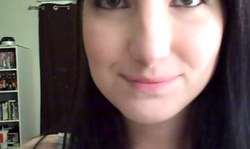 Very innocent chick shows how long and hot her tongue is