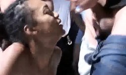 Ultimate french bukkake action with a dick-loving ebony whore and BBCs