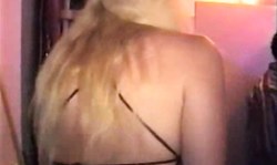Awesome-looking amateur blondies are performing a nice double blowjob