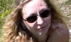 Dude unloads his loaded prick on the face of a lustful teen