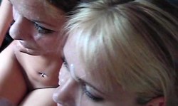 Very sexy young hotties with perky tits are looking for a good facial