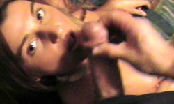 Sensual young babe with big boobies gets a very nice facial