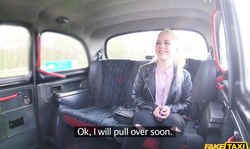 Beauty blondie Anna Rey is sucking a loaded sausage