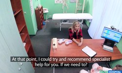 Fake Hospital examination turns into dirty game with Cayla Lyons