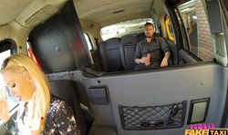 Lusty blonde with full lips pleases her awesome passenger