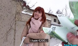 Public Agent seduced a sexy redhead girl Anny Aurora