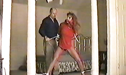 Seems like she is really enjoying hardcore rope action