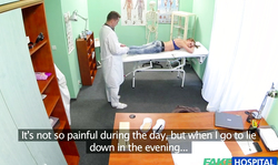 Astonishing lass getting drilled in a hot video by Fake Hospital