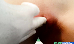 Skinny bitch pleasing her lovely doctor in the video by Fake Hospital