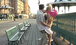 Crazy amateur chick with big ass enjoys outdoor sex in the morning