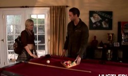 Astonishing Barely Legal lass sucks a dick and gets nailed on the table