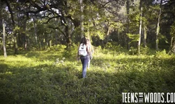 Gorgeous teen slut sucks a loaded sausage down on the knees