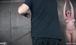 Two big-breasted hottie are getting nicely spanked in the dungeon