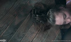 Sweet Asian doll and her naked girlfriend that's lying on the floor