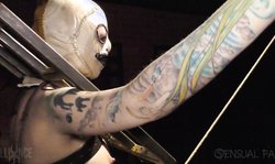 Masked Sensual Pain doll is getting treated in the torturous