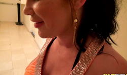 Big-breasted chick being seduced by very skillful fucker