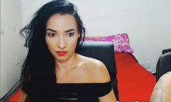 Curvy Brunette Plays with Her Unshaved Cunt