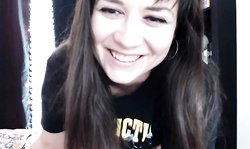 Beautiful Canadian Brunette Fucked Her Pussy Till It Gets Wet