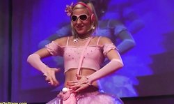 skinny teen doll dancing naked on stage