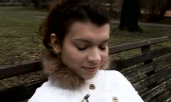 Busty abused mommy is blowing his dick and swallowing the load