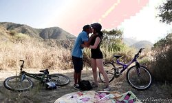 Sweet Sinner awesome teen Aria Alexander sucks a dick in the desert