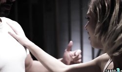 Pure Taboo: Petite small titted teen fucks for her life in a cage