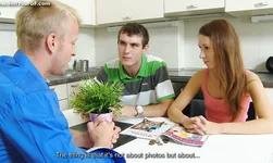Cutest teen Jessika is getting sold by her perverted boyfriend