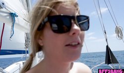 Petite teen sailors fucked by the captain on a boat