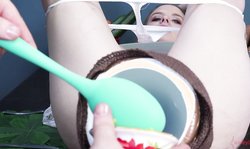 Assylum astonishing hottie Jessica Kay is getting vegetables in pussy