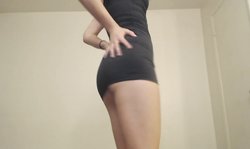 Cute teen striptease before her pussy gets creamy